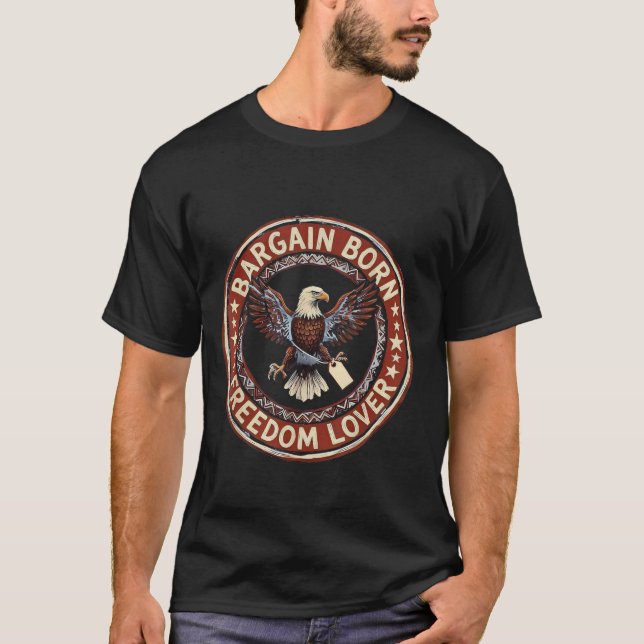 Firande Frihetsälskare 4:e Juli på rea T Shirt (Framsida)
