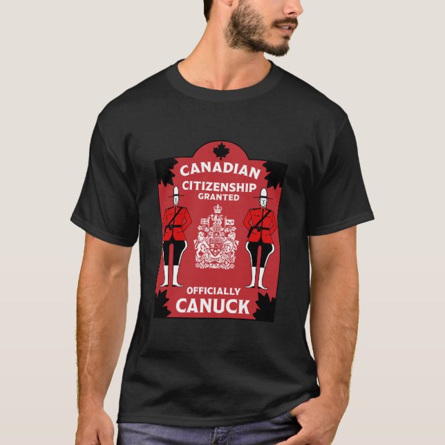Firande Gift med kanadensiskt medborgarskap T Shirt (Framsida)