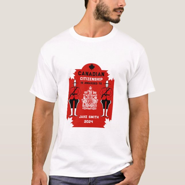 Firande Gift med kanadensiskt medborgarskap T Shirt (Framsida)