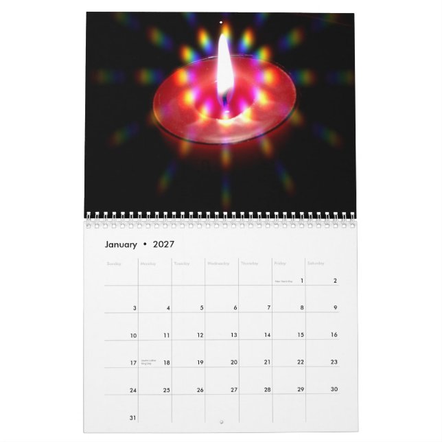 Firande & helgdag kalender (Jan 2027)