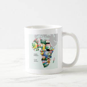 Firande i Afrikan i Flaggor Design Kaffemugg
