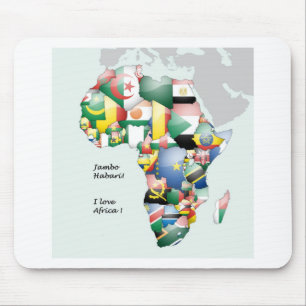 Firande i Afrikan i Flaggor Design Musmatta