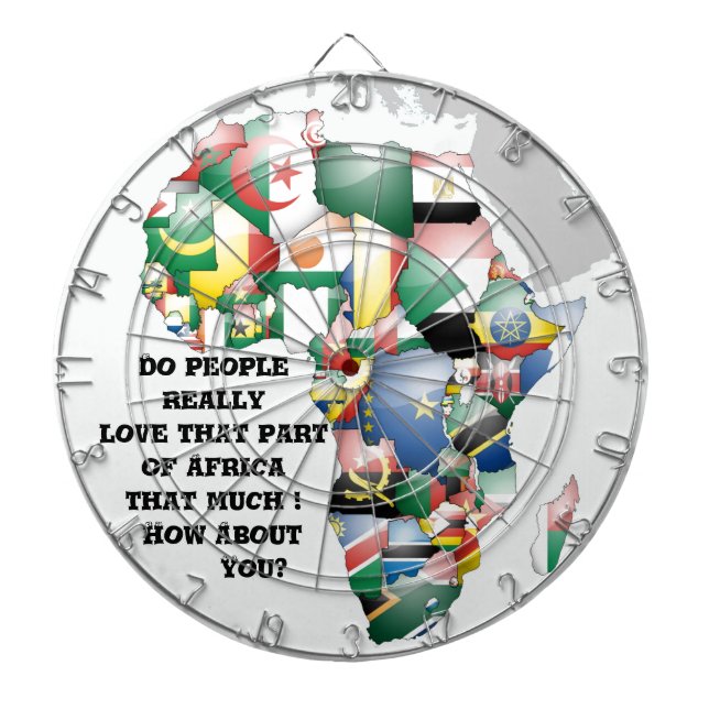 Firande i Afrikan i Flaggor Design Piltavla (Framsidan)