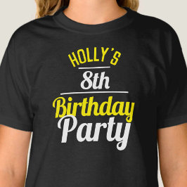 Firande i åttonde Födelsedagsfesten T-Shirt