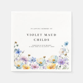 firande i blommigtens minnesbegravning pappersservett