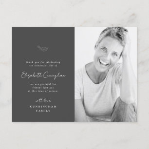 Firande i det moderna, enkla, minimalistiska fotot vykort