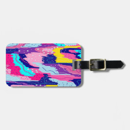 Firande i Färg Abstrakt Art Bagagebricka