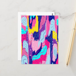 Firande i Färg Abstrakt Art Vykort