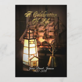 Firande i frakten för livinbjudan och fyr inbjudningar