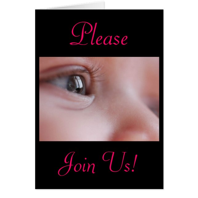 Firande i Heligan Baptism Flicka II Hälsningskort (Framsidan)