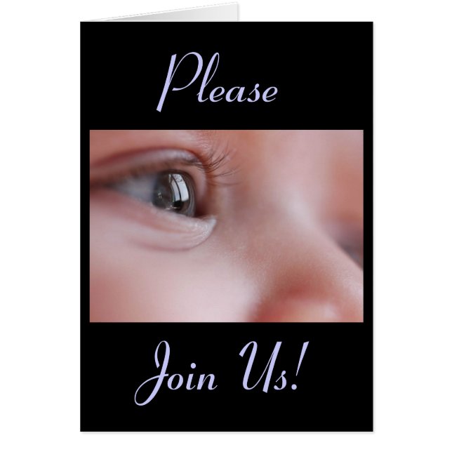 Firande i Heligan Baptism Pojke II Hälsningskort (Framsidan)