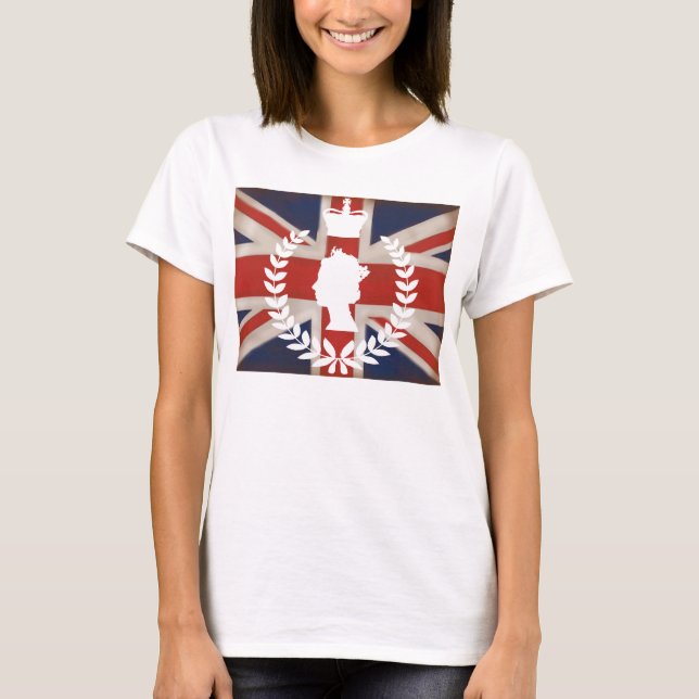 Firande i HM QE2 Diamond Jubilee T Shirt (Framsida)