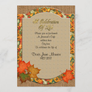 Firande i inbjudan till livstid Högre tema