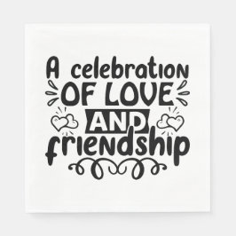 Firande i Kärlek och Vänskap Pappersservett