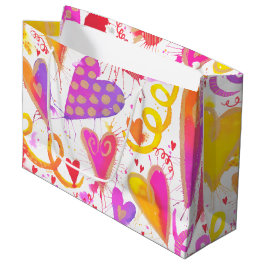 Firande i Kärlek vattenfärghjärtor