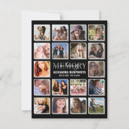 Firande i Life 18-fotobegravning Inbjudningar