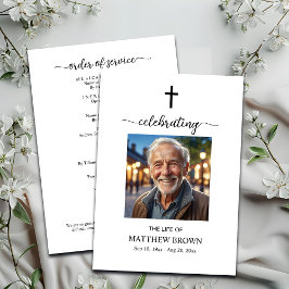 Firande i Life 1 Foto Memorial Funeral Kor Program