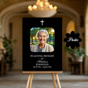 Firande i Life 1-fotobegravning svart Poster
