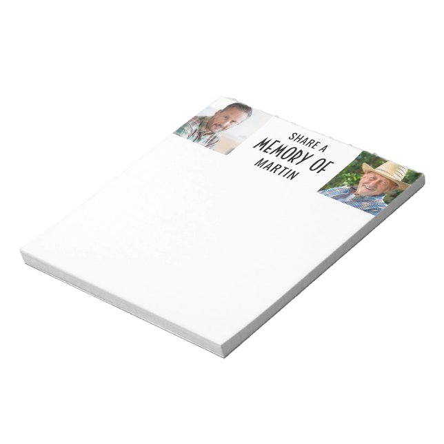 Firande i Life  A Memory 2 Photo Anteckningsblock (Roterad)