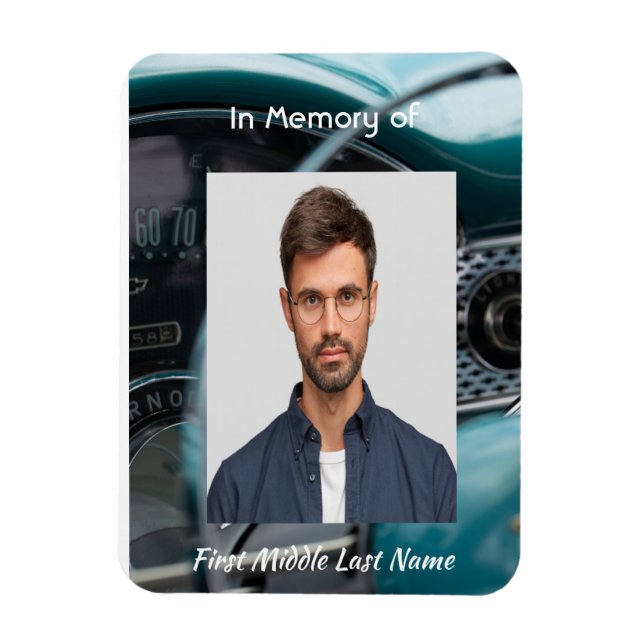 Firande i Life Antique Cars Auto Fordon Magnet (Vertikal)