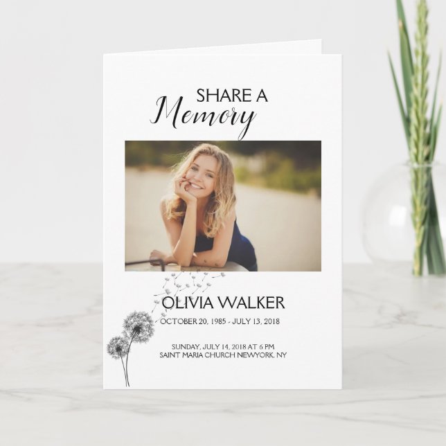 Firande i Life-begravningsprogrammet Program (Framsida)