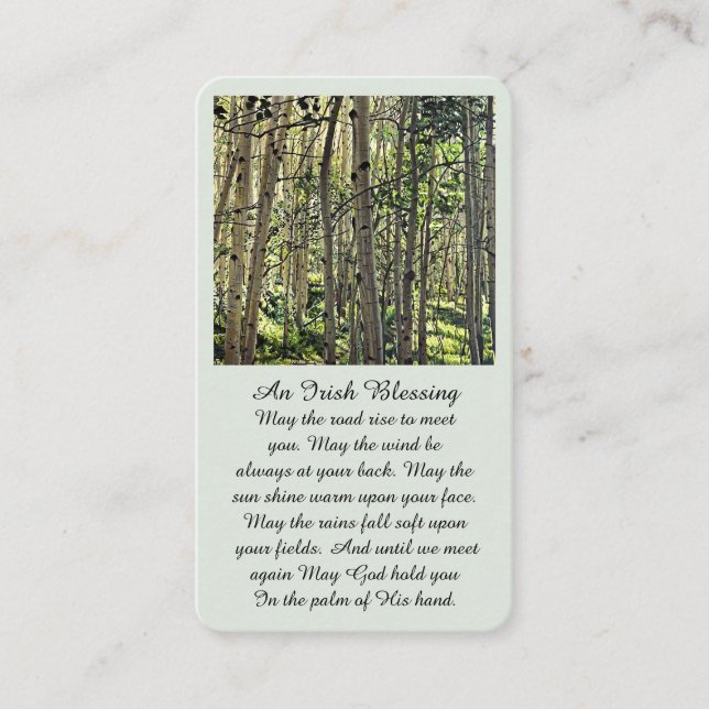 Firande i Life Bild-begravningskort Visitkort (Framsida)