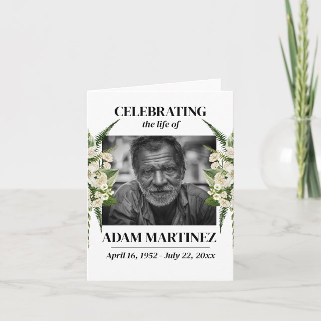 Firande i Life-Blommigten Inbjudan (Framsida)