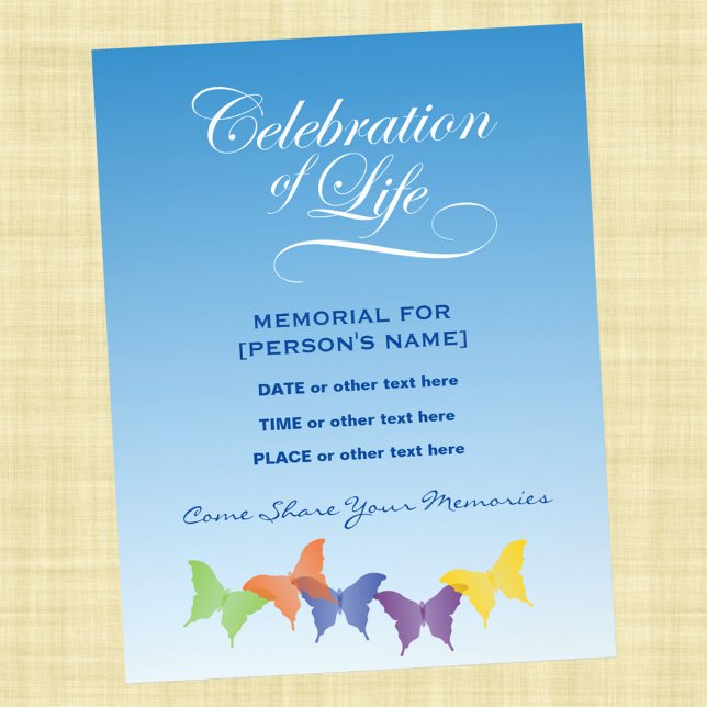 Firande i Life Butterflies-inbjudan Flyer (Skapare uppladdad)