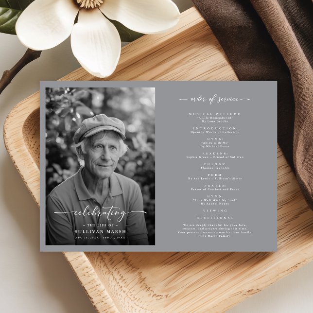 Firande i Life | Elegant, svartvitt foto Program (Skapare uppladdad)