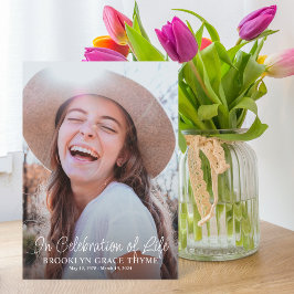 Firande i Life Fullt Photo Memorial Program