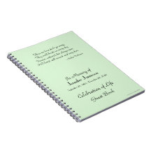 Firande i Life Guest Bok, grönt, spiral