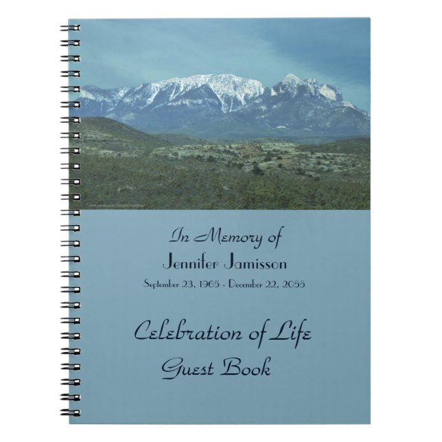 Firande i Life Guest Bok, Snowy Mountains Anteckningsbok (Framsidan)