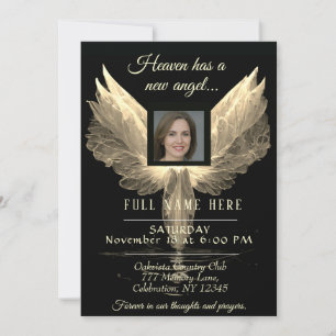 Firande i Life - Guld Photo Memorial Inbjudningar