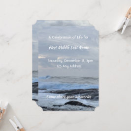 Firande i Life Inbjudan Storm Cloud Ocean Wave