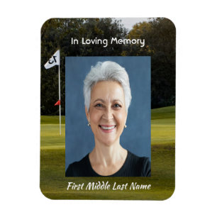 Firande i Life Keepsaké Golf Course Golfing Magnet