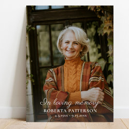Firande i Life Large Photo Download Funeral Poster