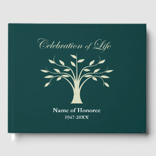 Firande i Life Livets träd Design Guest Bok