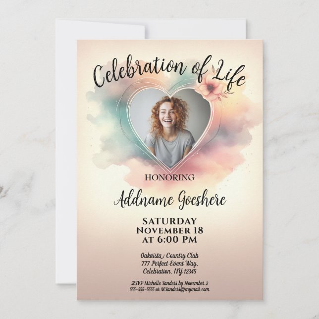 Firande i Life - Lugnen Inbjudningar (Framsida)