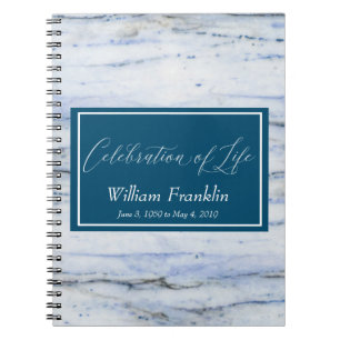 Firande i Life Marble Guest Bok Spiral Anteckningsbok