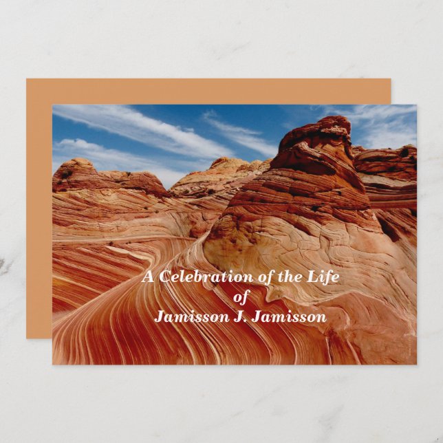 Firande i Life-meddelandet Vinkar om tid Inbjudningar (Fram/baksida)