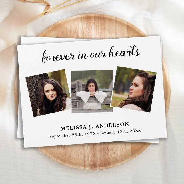 Firande i Life Memorial 3 fotopapperkort Visitkort (Skapare uppladdad)