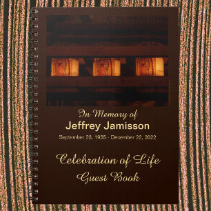 Firande i Life Memorial Candles, Namn, Spiral Anteckningsbok