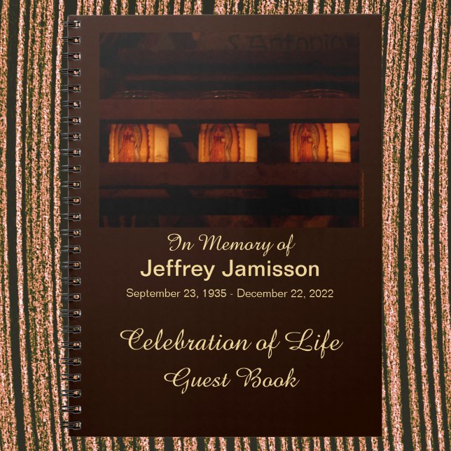 Firande i Life Memorial Candles, Namn, Spiral Anteckningsbok (Skapare uppladdad)