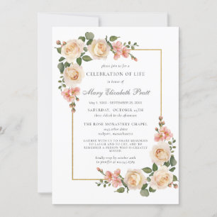Firande i Life Memorial Funeral Inbjudningar