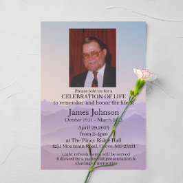 Firande i Life Memorial Funeral Inbjudningar