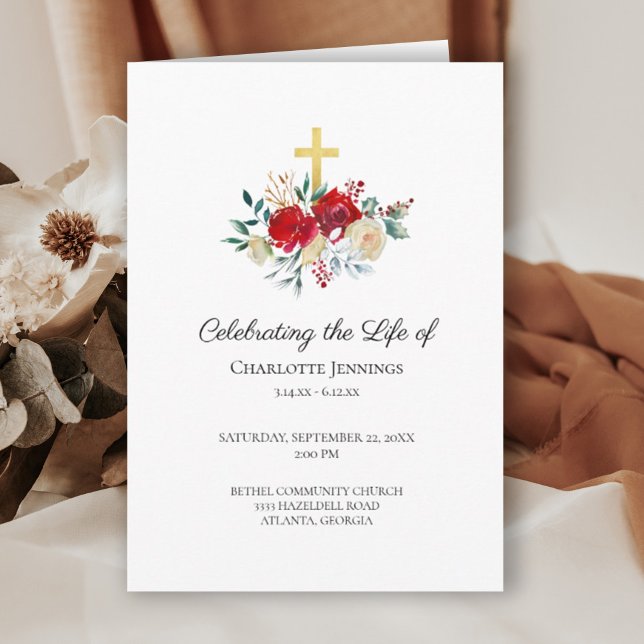 Firande i Life Memorial Funeral Program (Skapare uppladdad)