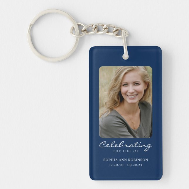Firande i Life Photo Blue Memorial Keepsak (Framsidan)