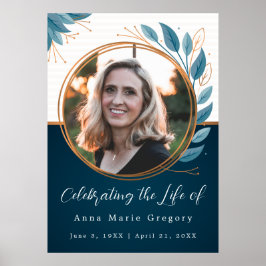 Firande i Life Photo Bronze Memorial Funeral Poster