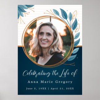 Firande i Life Photo Bronze Memorial Funeral Poster