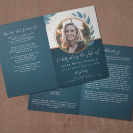 Firande i Life Photo Bronze Memorial Funeral Program